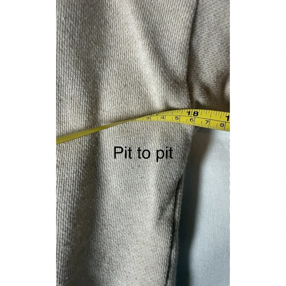 Ralph Lauren JEANS CO Top Womens Size PM Beige 3 Button  Tie Waist 3/4 Sleeve